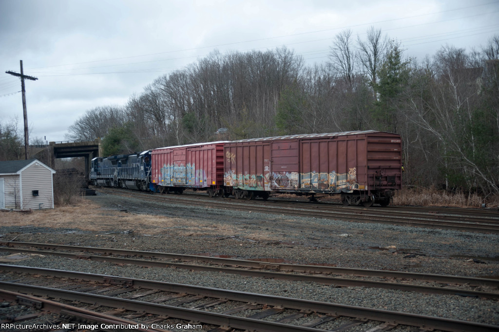 Boxcars for worcester backing up